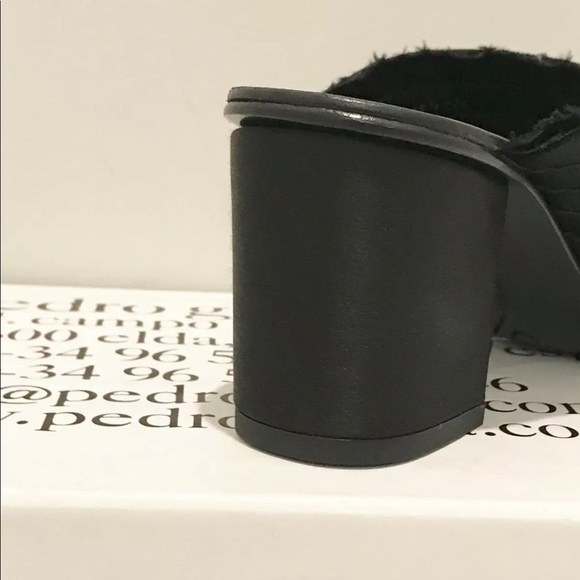 Pedro Garcia XAIL Black Satin Mule Shoe - Picture 7 of 11